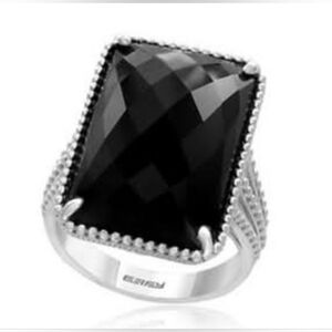 Effy-Black Onyx & Siver Ring.